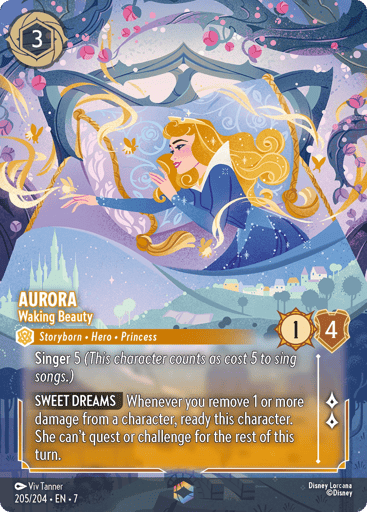 Aurora - Waking Beauty (Enchanted) 205/204 card from Archazia's Island
