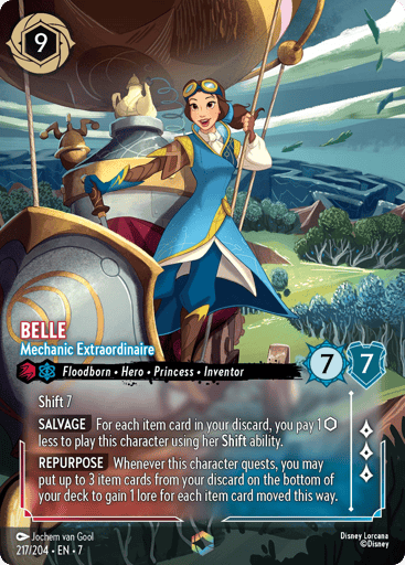 Belle - Mechanic Extraordinaire (Enchanted) 217/204 card from Archazia's Island