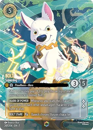 Bolt - Superdog (Enchanted) 207/204 card from Archazia's Island