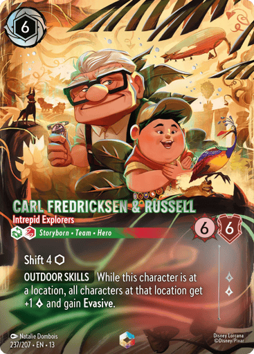 Carl Fredricksen & Russell - Intrepid Explorers (Enchanted) 237/204 card from Attack of the Vine!