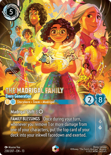 The Madrigal Family - Every Generation (Enchanted) 230/204 card from Attack of the Vine!