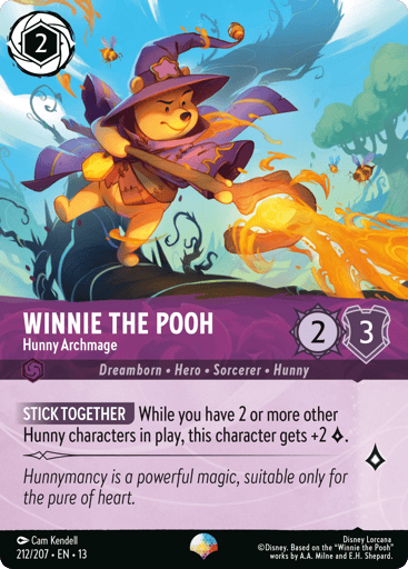 Winnie the Pooh - Hunny Archmage (Epic) 212/204 card from Attack of the Vine!