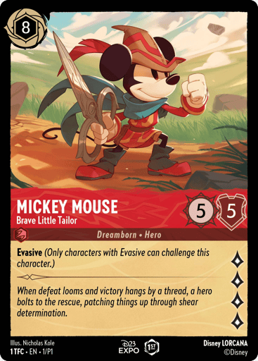 Mickey Mouse - Brave Little Tailor 1 card from D23 Promos