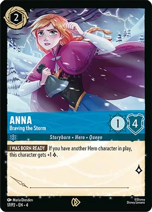 Anna - Braving the Storm 17/P2 card from Disney Lorcana Promo Cards
