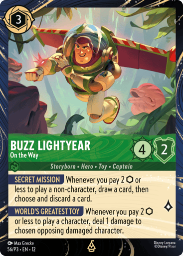 Buzz Lightyear - On the Way 56 card from Disney Lorcana Promo Cards