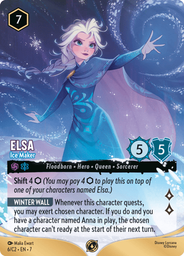 Elsa - Ice Maker 6 card from Disney Lorcana Promo Cards