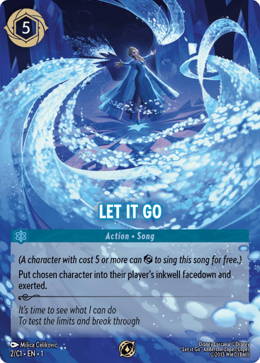 Let It Go (Disney Lorcana Challenge Top 128) 2 card from Disney Lorcana Promo Cards