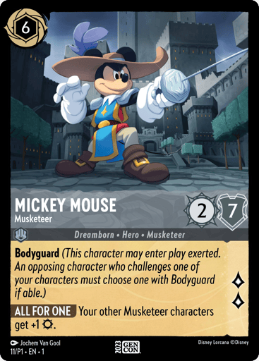 Mickey Mouse - Musketeer 11 card from Disney Lorcana Promo Cards