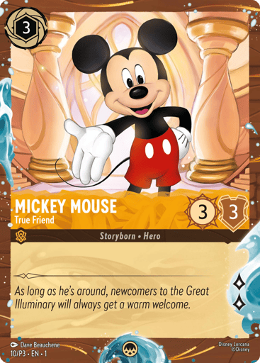 Mickey Mouse - True Friend (Disney Cruise Promo) 10 card from Disney Lorcana Promo Cards