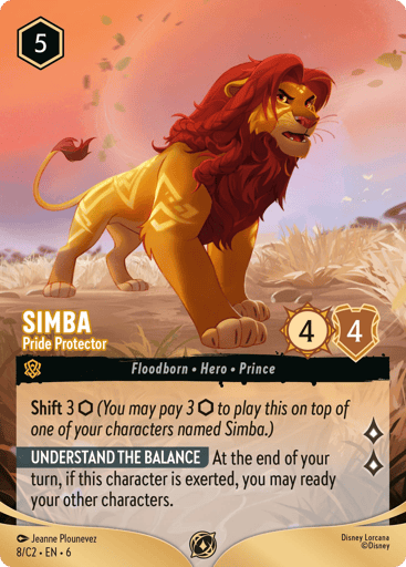 Simba - Pride Protector 8 card from Disney Lorcana Promo Cards
