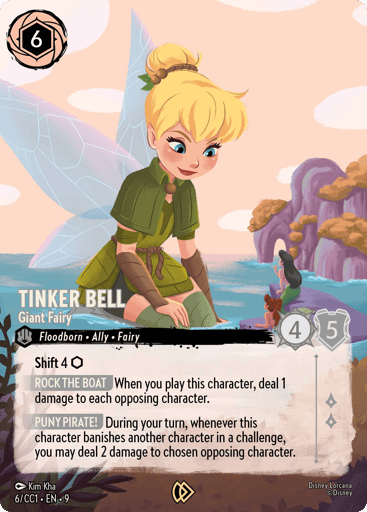 Tinker Bell - Giant Fairy (6/CC1) 6 card from Disney Lorcana Promo Cards