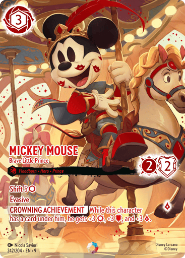 Mickey Mouse - Brave Little Prince (Iconic) 242/204 card from Fabled