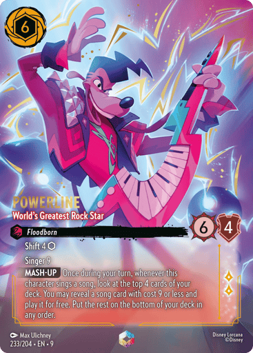 Powerline - World's Greatest Rock Star (Enchanted) 233/204 card from Fabled