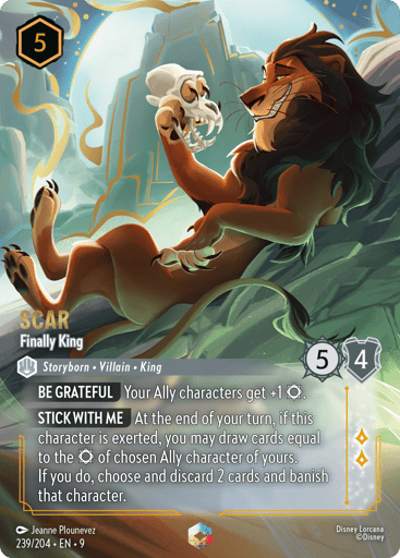 Scar - Finally King (Enchanted) 239/204 card from Fabled