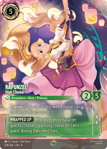 Rapunzel - High Climber (Enchanted) 214/204 card from Reign of Jafar