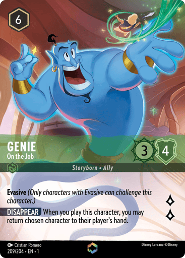 Genie - On the Job (Enchanted) 209/204 card from The First Chapter