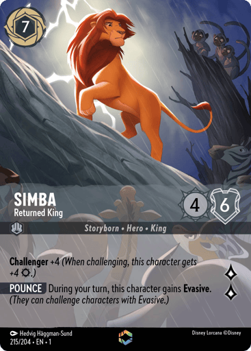 Simba - Returned King (Enchanted) 215/204 card from The First Chapter