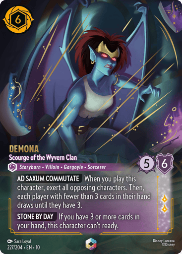 Demona - Scourge of the Wyvern Clan (Enchanted) 227/204 card from Whispers in the Well