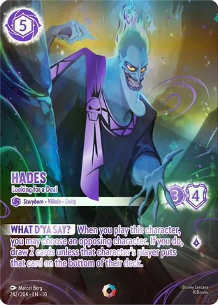 Hades - Looking for a Deal (Iconic) 242/204 card from Whispers in the Well