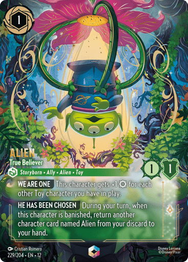 Alien - True Believer (Enchanted) 229/204 card from Wilds Unknown