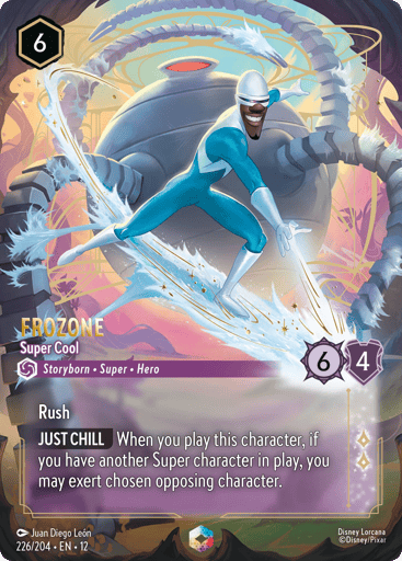Frozone - Super Cool (Enchanted) 226/204 card from Wilds Unknown