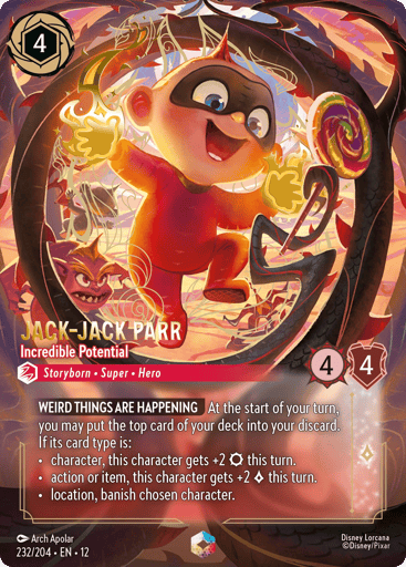 Jack-Jack Parr - Incredible Potential (Enchanted) 232/204 card from Wilds Unknown