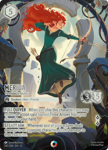Merida - Formidable Archer (Iconic) 242/204 card from Wilds Unknown
