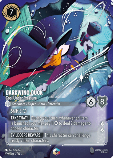 Darkwing Duck - Cool Under Pressure (Enchanted) 239/204 card from Winterspell