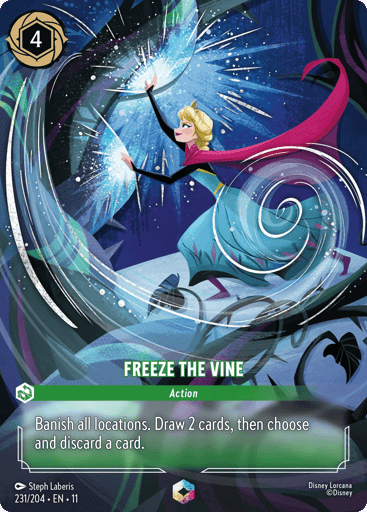 Freeze the Vine (Enchanted) 231/204 card from Winterspell