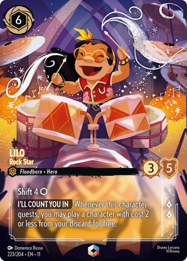Lilo - Rock Star (Enchanted) 223/204 card from Winterspell
