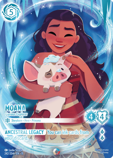 Moana - Curious Explorer (Iconic) 242/204 card from Winterspell