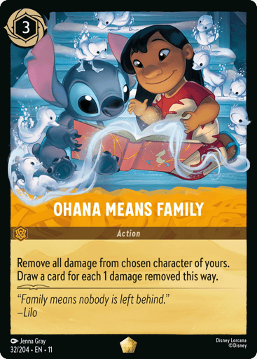 Ohana Means Family 32/204 card from Winterspell