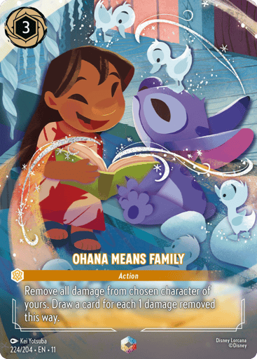 Ohana Means Family (Enchanted) 224/204 card from Winterspell