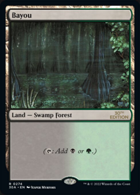 Bayou 274 card from 30th Anniversary Edition