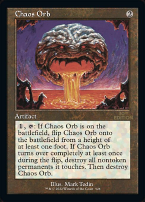 Chaos Orb (Retro Frame) 528 card from 30th Anniversary Edition