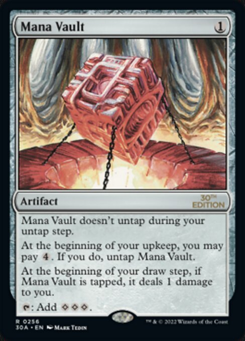 Mana Vault 256 card from 30th Anniversary Edition