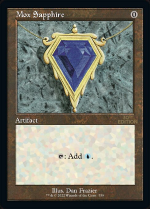 Mox Sapphire (Retro Frame) 559 card from 30th Anniversary Edition