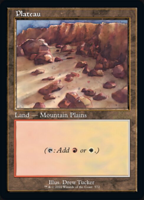 Plateau (Retro Frame) 572 card from 30th Anniversary Edition