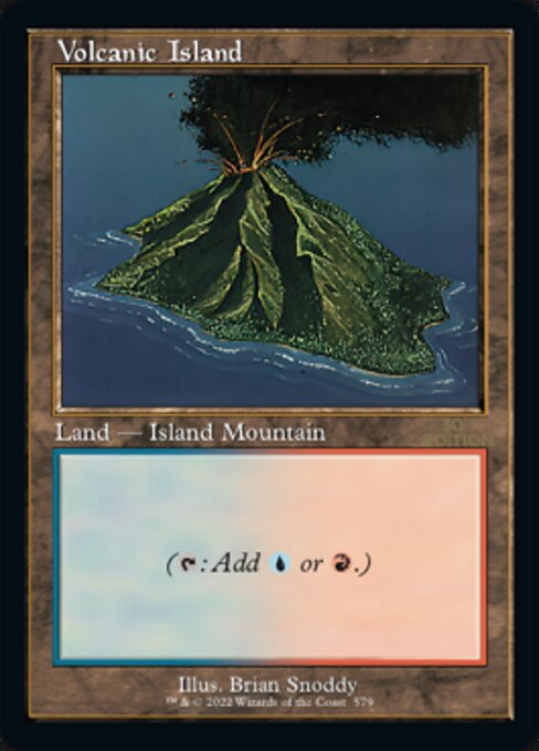 Volcanic Island (Retro Frame) 579 card from 30th Anniversary Edition
