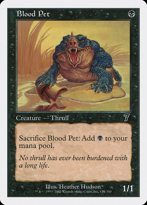 Blood Pet 121 card from 7th Edition