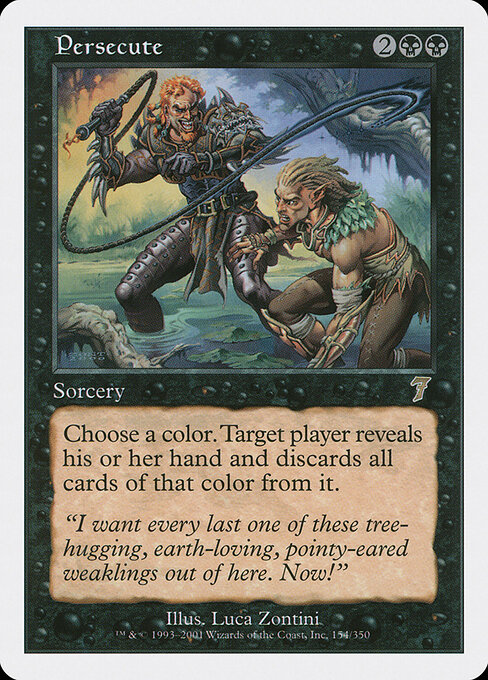 Persecute 154 card from 7th Edition