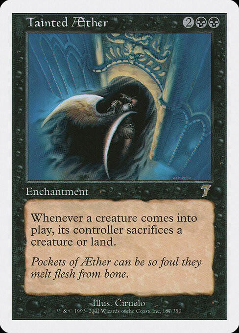 Tainted Aether 167 card from 7th Edition