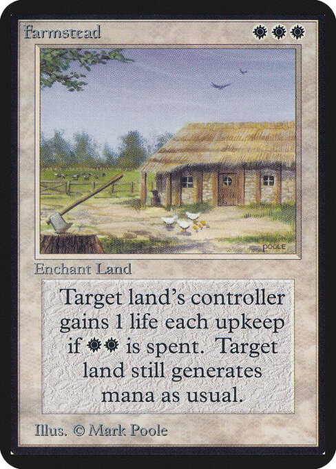 Farmstead card from Alpha Edition