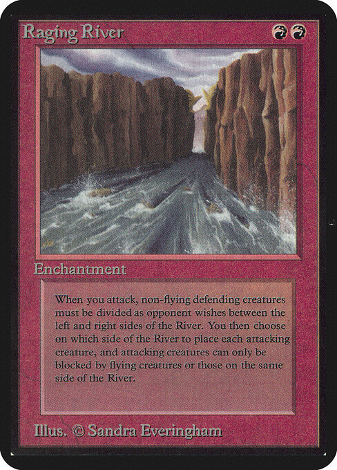 Raging River card from Alpha Edition
