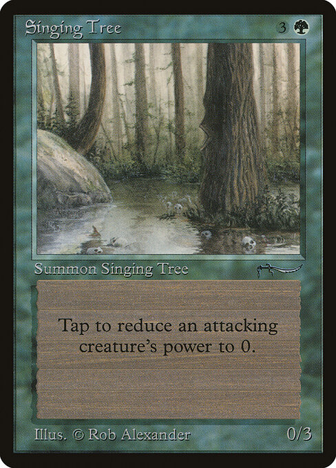 Singing Tree card from Arabian Nights