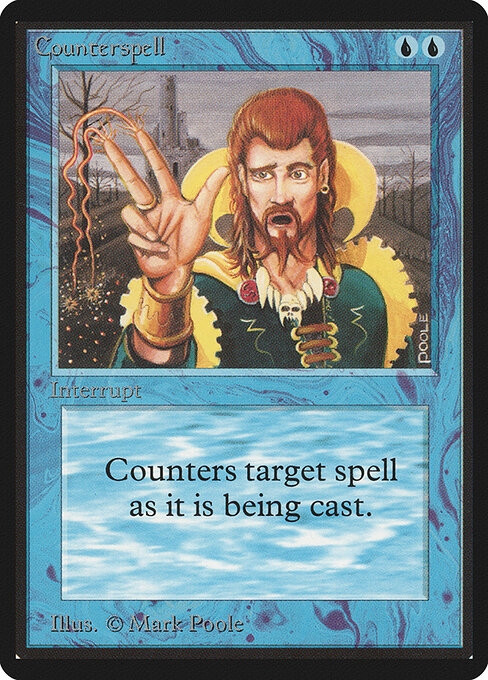 Counterspell card from Beta Edition