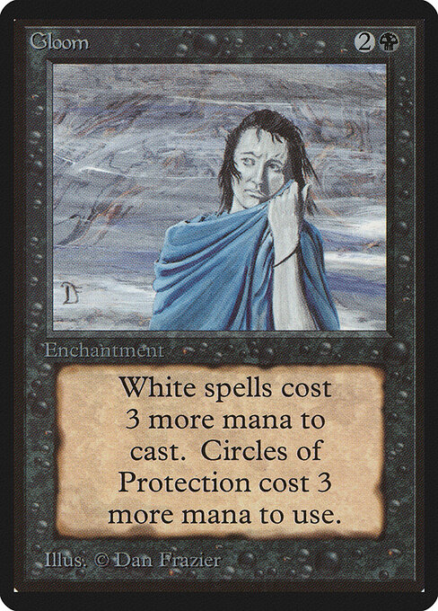 Gloom card from Beta Edition