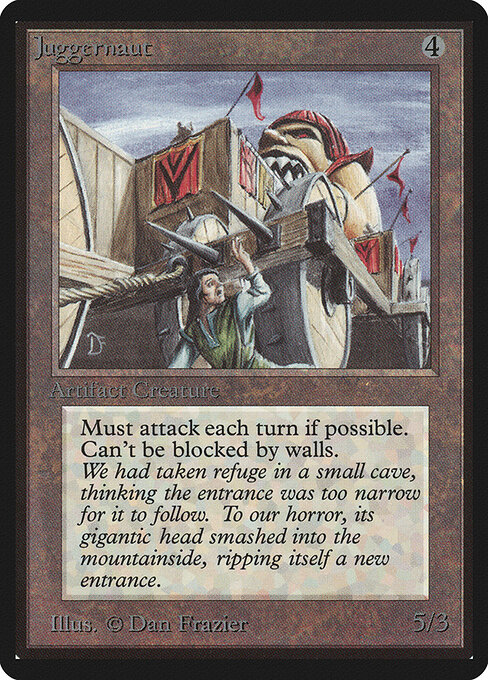 Juggernaut card from Beta Edition