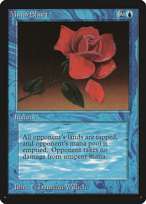 Mana Short card from Beta Edition