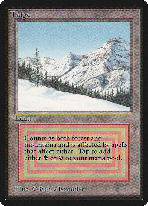 Taiga card from Beta Edition